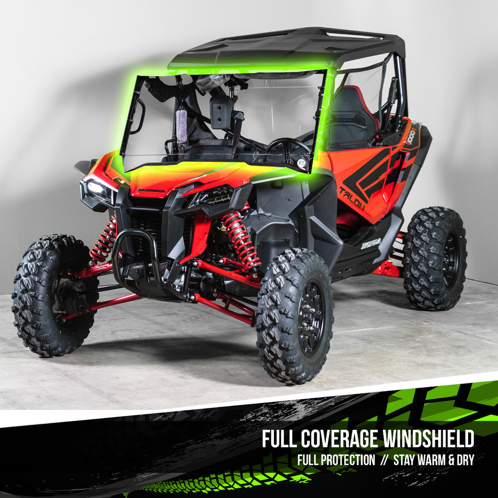 TERRARIDER HONDA TALON FULL UTV WINDSHIELD - AR 3/16"