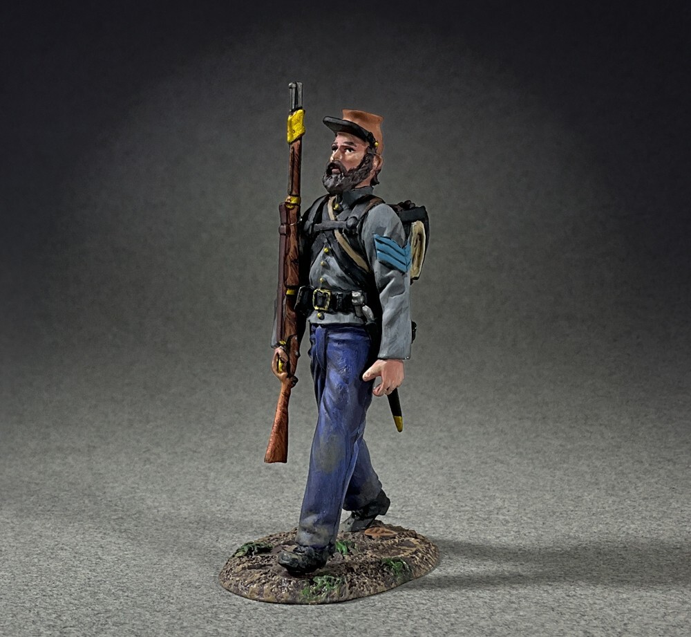 BRITAINS CIVIL WAR CONFEDERATE 31445 CONFEDERATE INFANTRY SERGEANT MARCHING NO.1