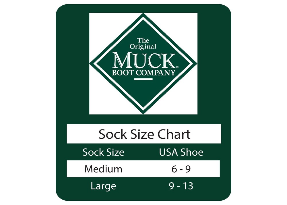 Muck Boot Mens Merino Wool Gradual Compression Tall Boot Socks 1 Pair Pack