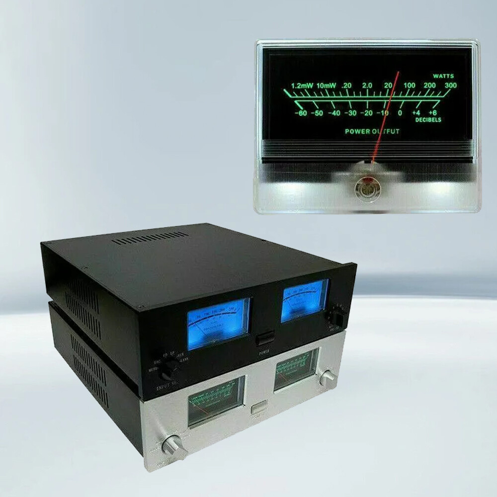 Durable TN90 VU Meter DB Level Header Audio Power Amplifier Chassis Backlight