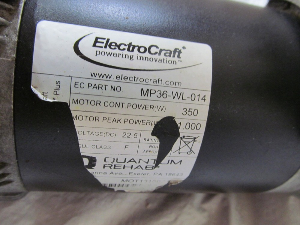 Left Motor From Rival Quantum Wheelchair