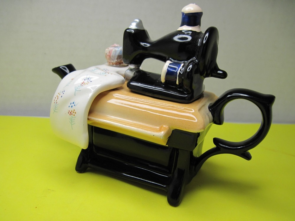 Old Ceramic GiftCo Creamer - Sewing Machine