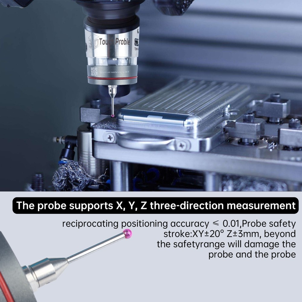 【US】3D Touch Probe, 0.001mm Accuracy CNC Milling Machine 3D Trigger Finder