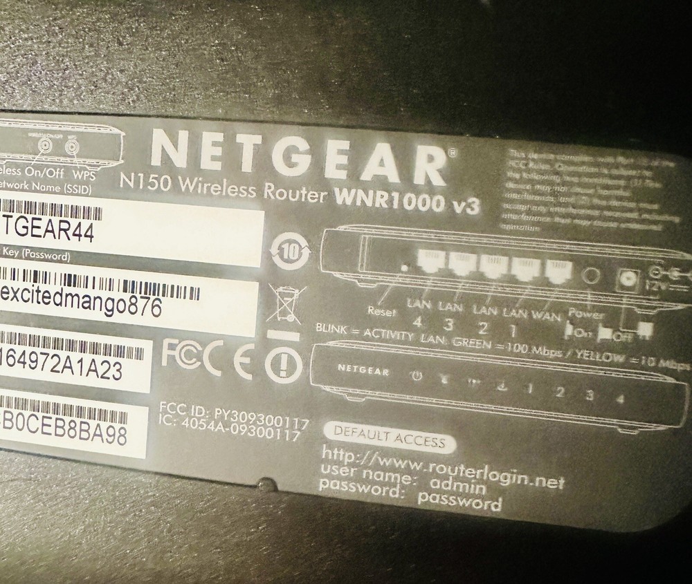 Netgear N150 Wireless Router (WNR1000 v3)