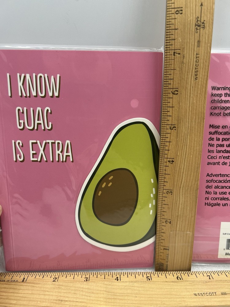 Avocado Guac Salty Pretzel (2 Pack) 5”x7” Notebook Lined Page Planner Diary