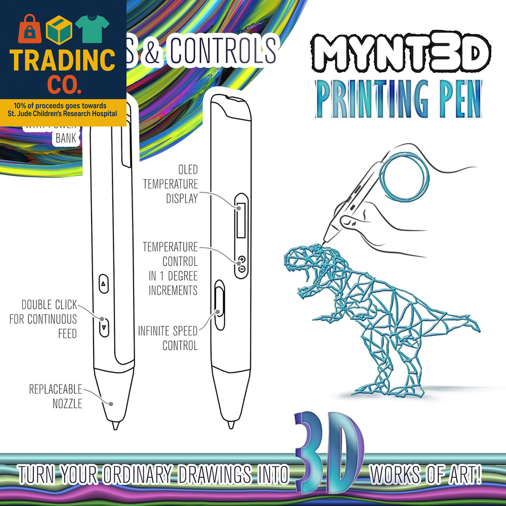 Professional Printing 3D Pen with OLED Display