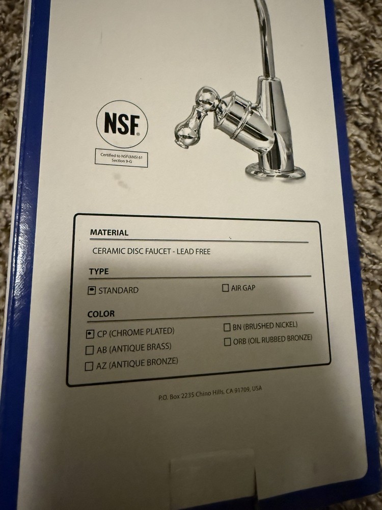 Hydronix Nf Ec-23 Faucet Chrome Single Handle