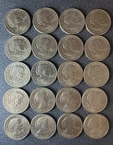Susan B Anthony dollars, 20 pieces