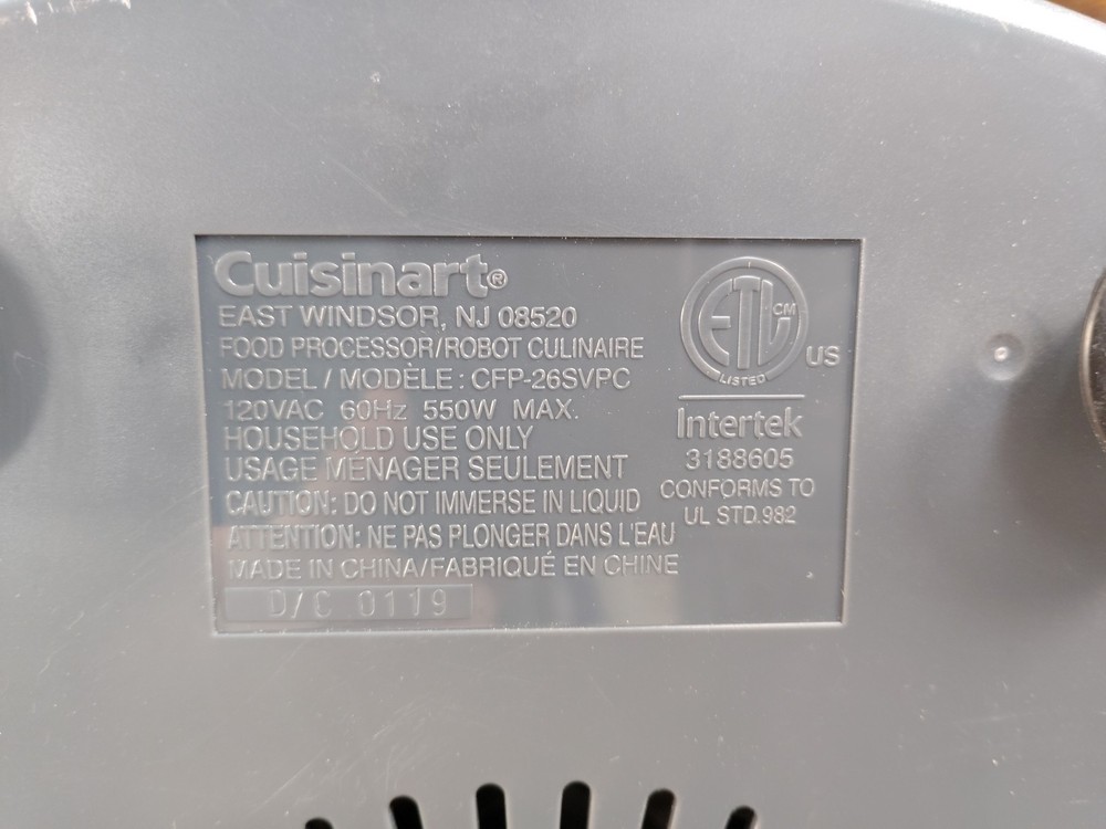 Cuisinart Elemental 13 CUP Food Processor CFP-26SVPC *READ DESCRIPTION*