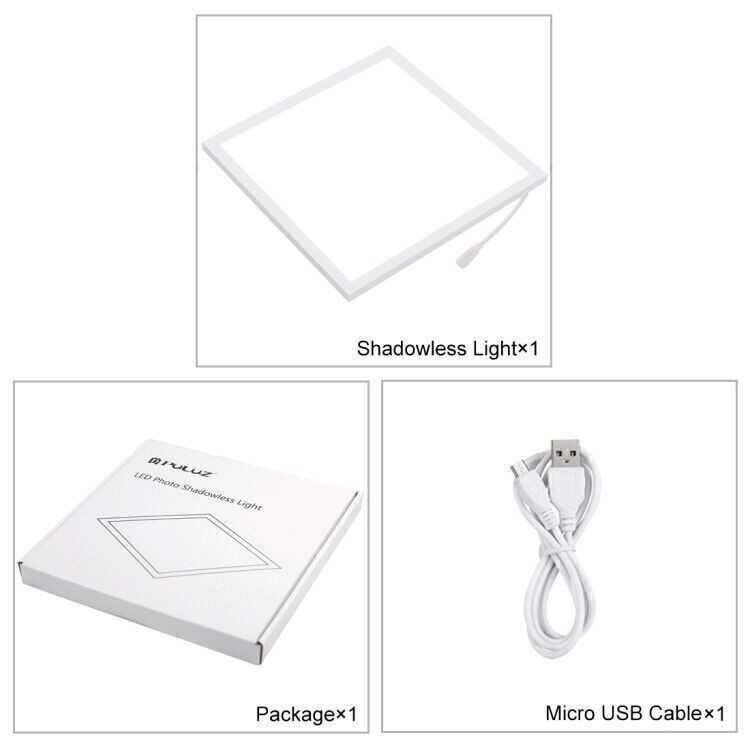 Photo Studio Light Soft Boxes LED Photography Shadowless Bottom Light Panel Pad
