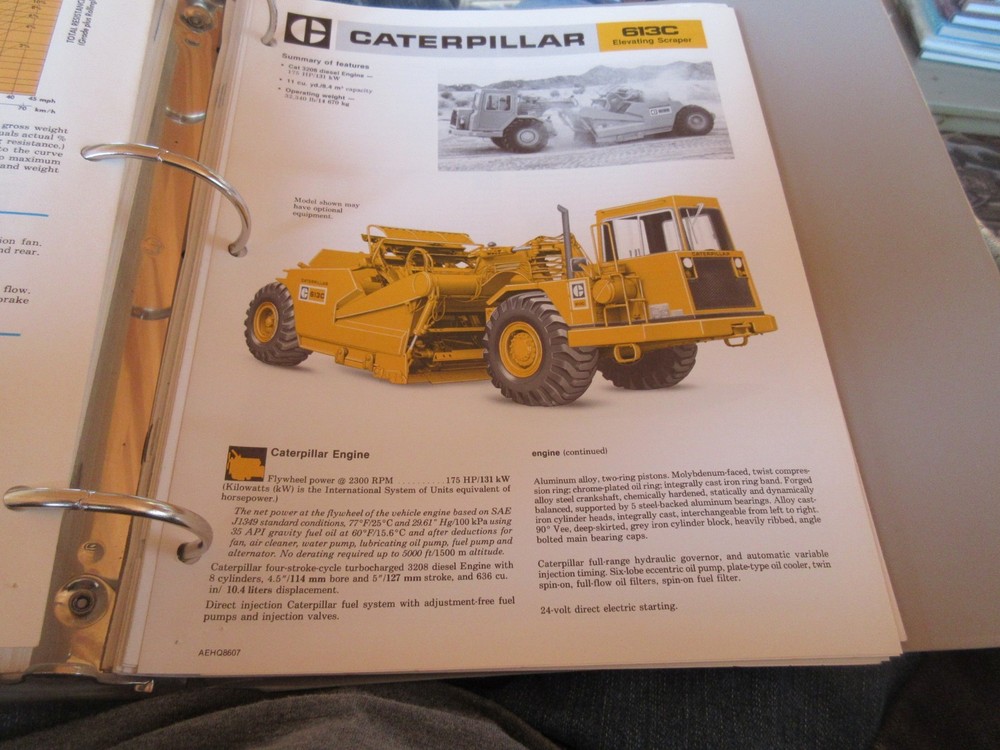 Caterpillar 613C Elevating Scraper Brochure 6 page