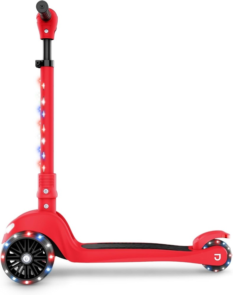 Jupiter Mini 3-Wheel Light-Up Kick Scooter - Adjustable & Foldable for Ages 3+