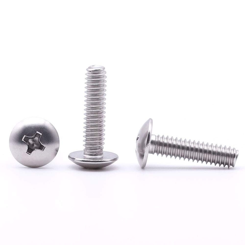 5/16-18 x 1" Truss Head Machine Screws, Phillips Drive, Fully Machine Thread,...