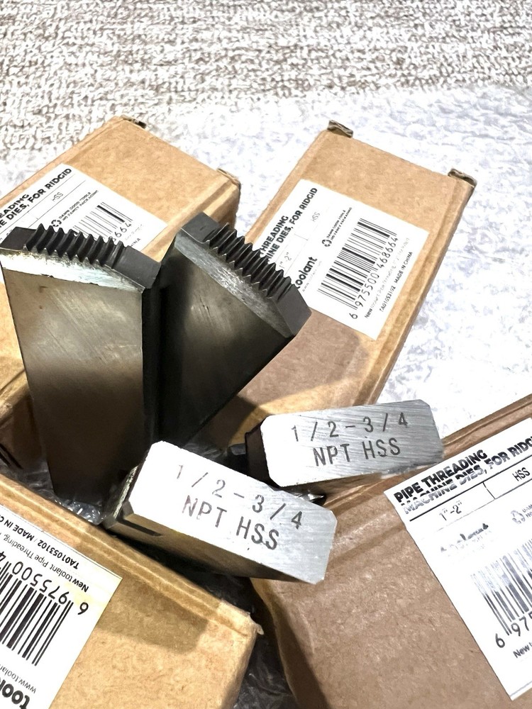 Pipe Threading Machine Dies 1”-2”, For Ridgid