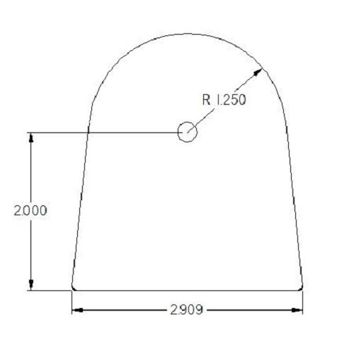 OFFROAD ANONYMOUS Flat Link Tab-Size: Small, Thickness: 1/4"