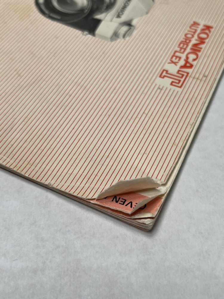 Konica Autoreflex T Instruction Booklet