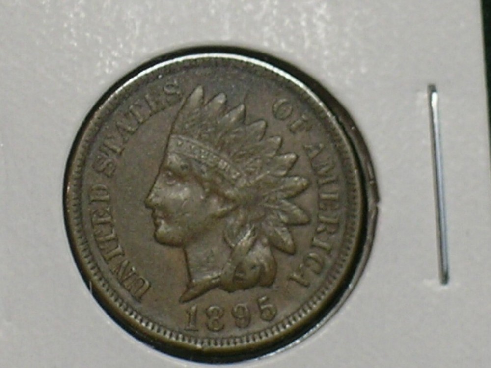 1895 Sharp Indian Cent - Nice XF+ AE4-4