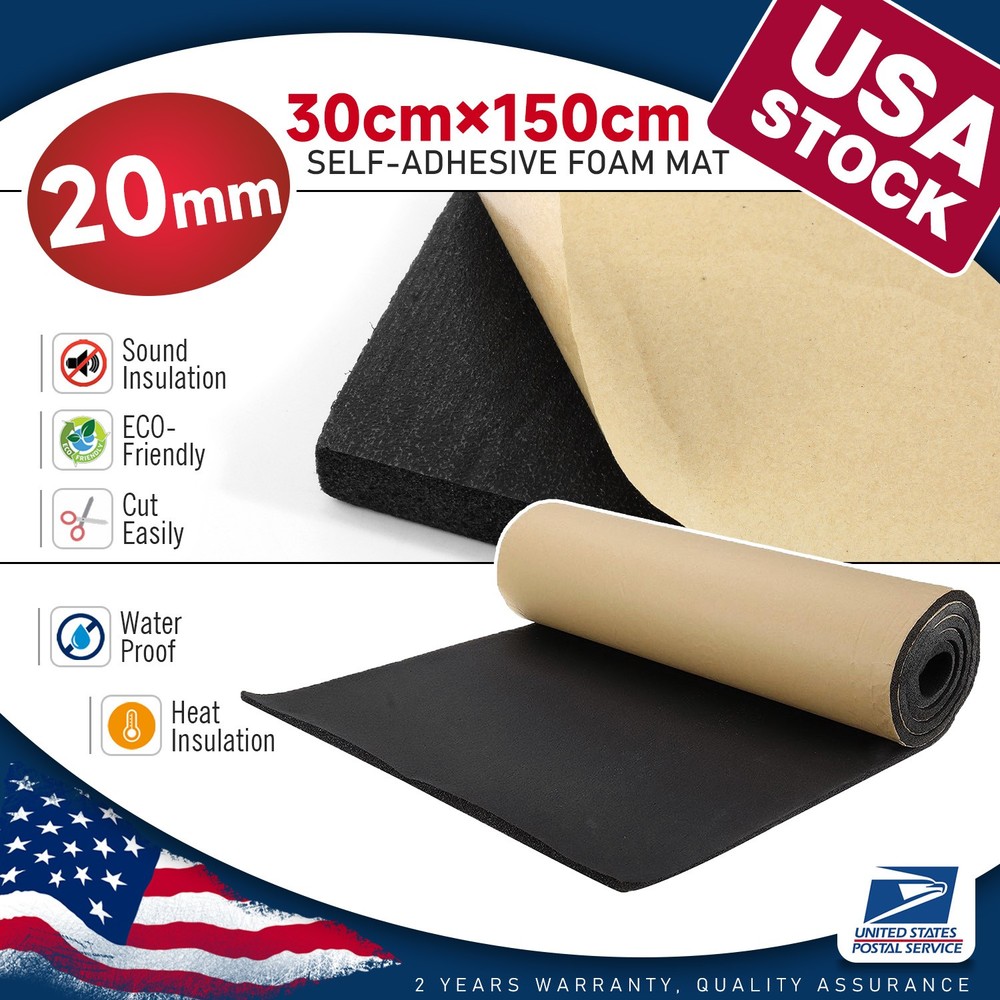 59"x12" Multi-Function Closed Cell EPDM Sponge Foam Rubber Sheet Roll - 20MM