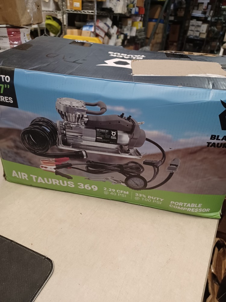 BLACK Taurus Portable Automatic Air Compressor 369