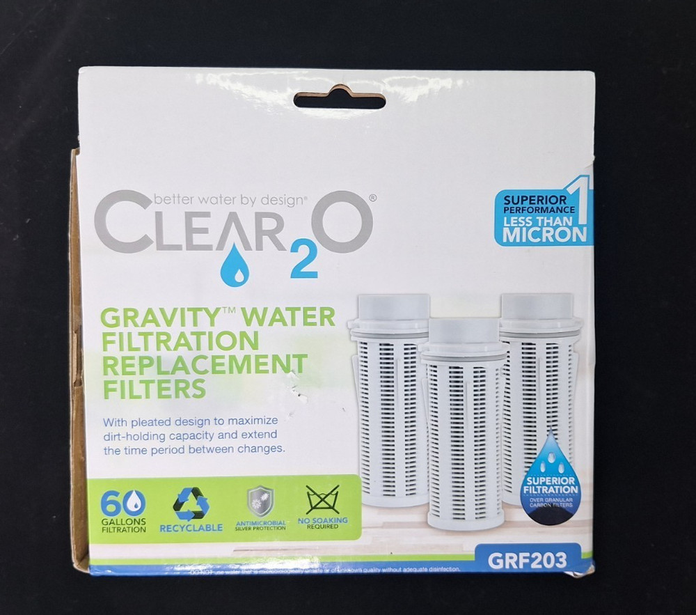 Clear2O Water Filters Gravity Advanced Water Replacement Filter GRF203 Open Box