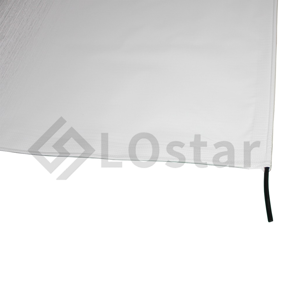 RV Awning Fabric 7'1''-18'1''Width Camper Awning Replacement Shade Charcoal Fade