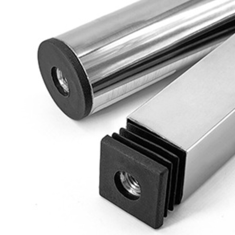 20x30mm Caster Insert with Thread, Oval M8 Thread for Furniture, 4Pcs