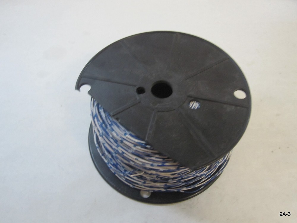 24AWG Solid Conductor Cross-Connect Wire Blue/White 3 Rolls 2000'~