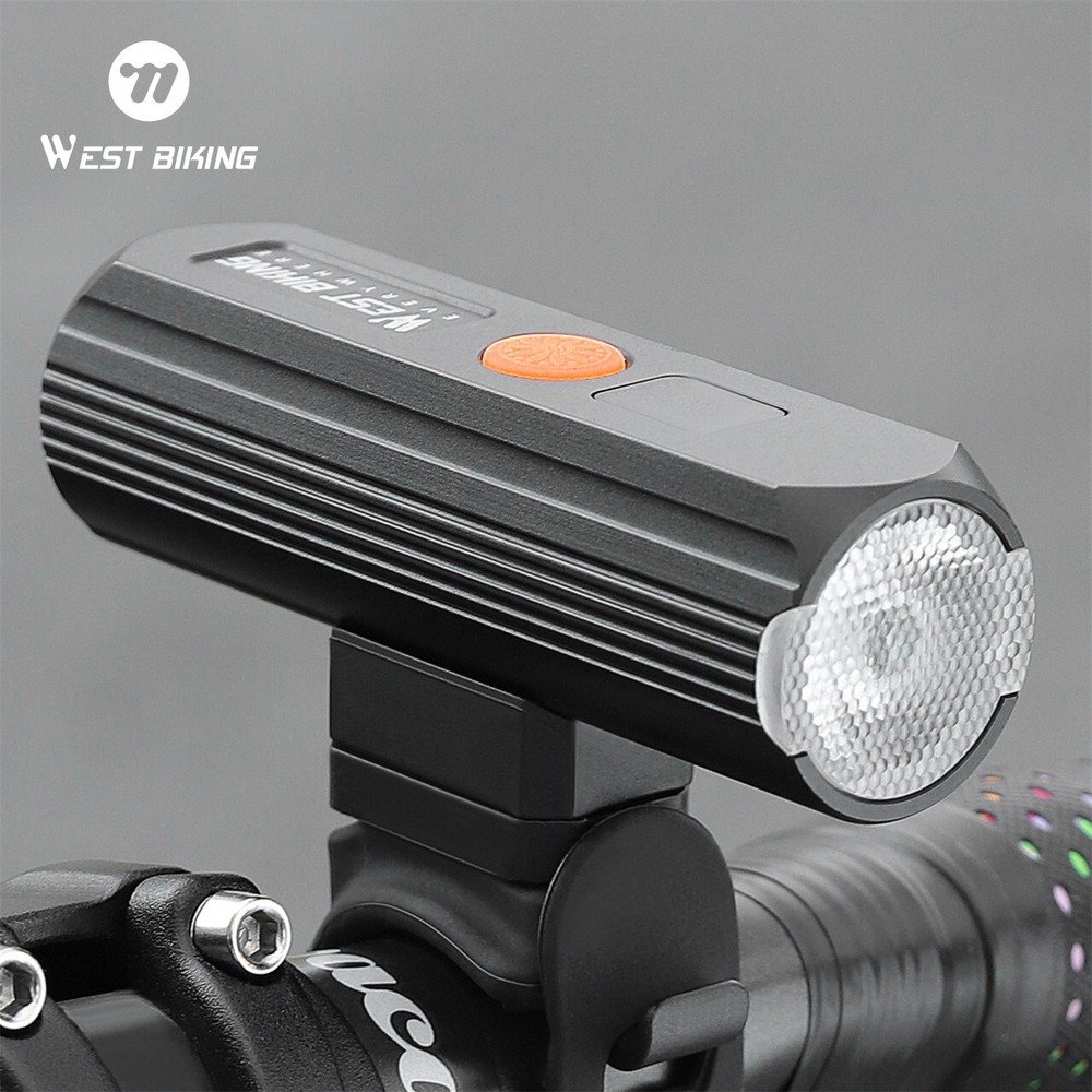 Bicycle Light Battery Indicator Type-C Waterproof Cycling Light Headlight 450LM