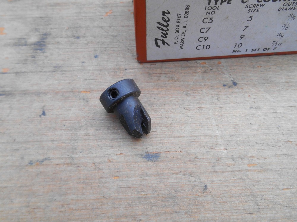 FULLER TYPE C COUNTERSINKS , 7 PCS. SET , USA , NOS