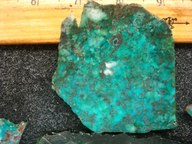 chrysocolla 4 slabs bisbee mine