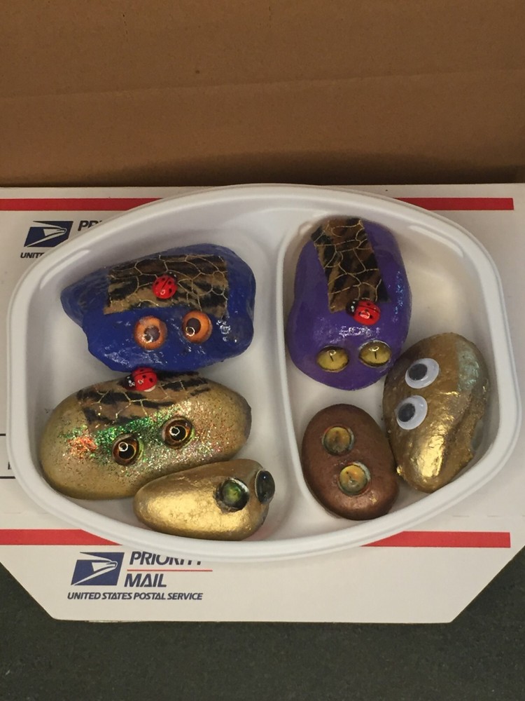 (100) PLASTIC BOTTLE CAPS FOR CRAFTS LIKE PET ROCKS OR?
