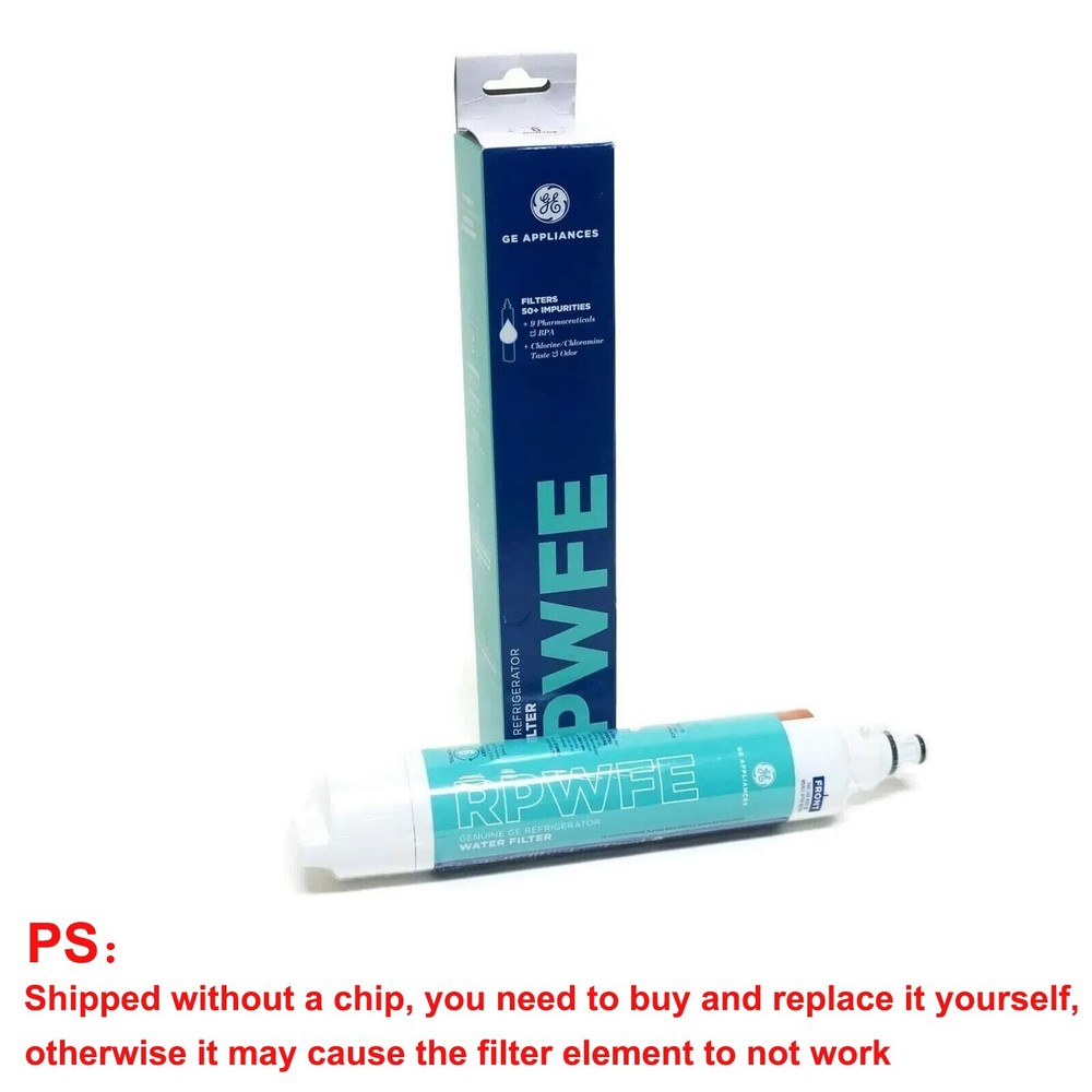 2-PC GE RPWFE Refrigerator Water Filter Household Fridge Filter（No chip) Filter