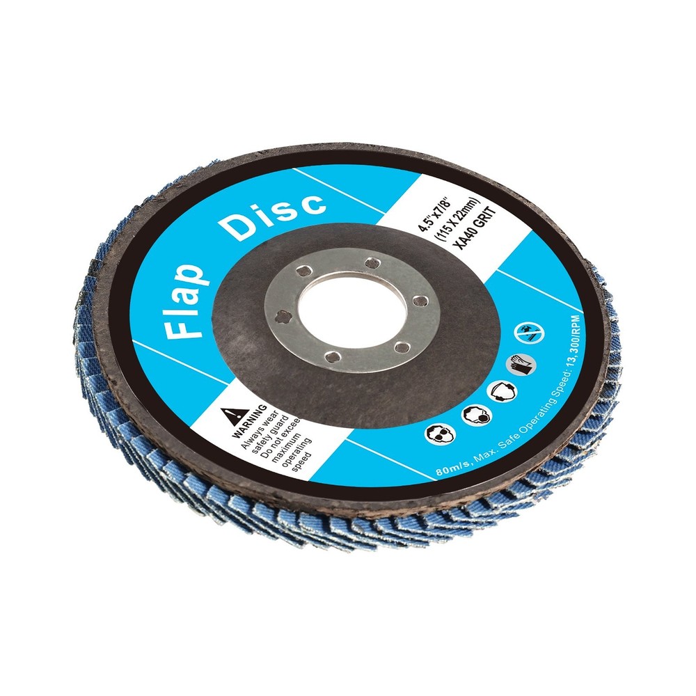 40 Grit Flap Discs - Angle Grinder Sanding Wheels - 10 Pack USA