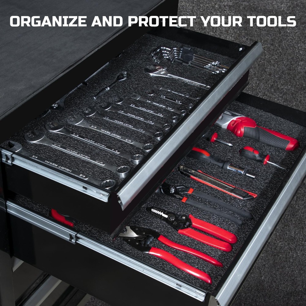 Tool Box Foam 32x26x2 inch 2Pack, Foam Inserts for Cases, Polyethylene Storag...