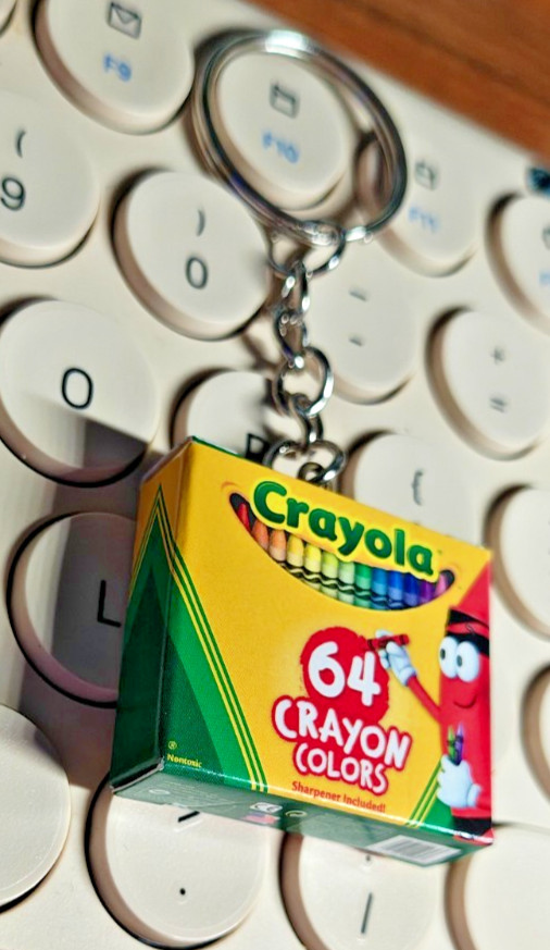 Crayola 64 Crayons Box Novelty Keychain