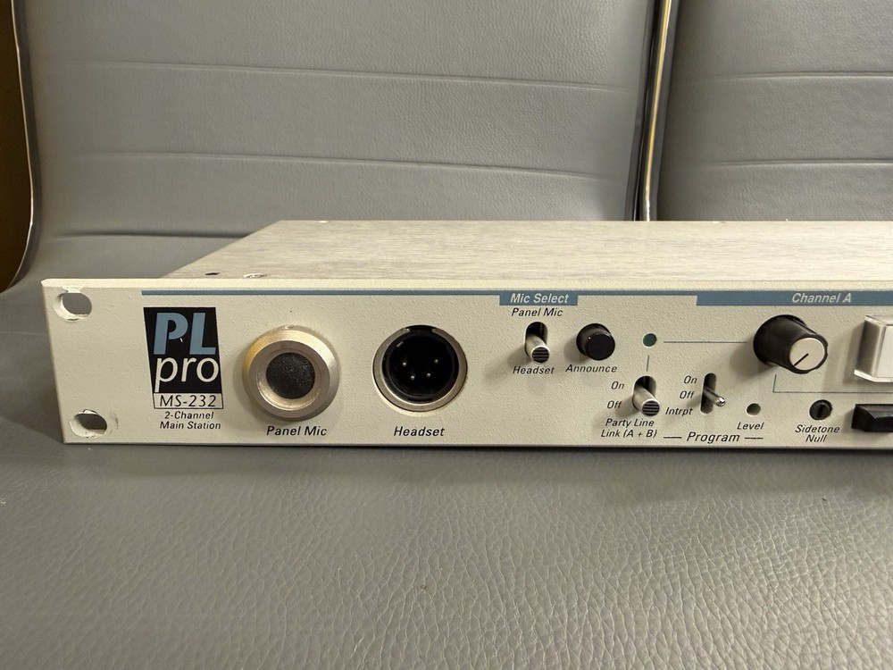 Clear-com PL Pro MS-232 Main Station 2 Channel Intercom, (1) Unit