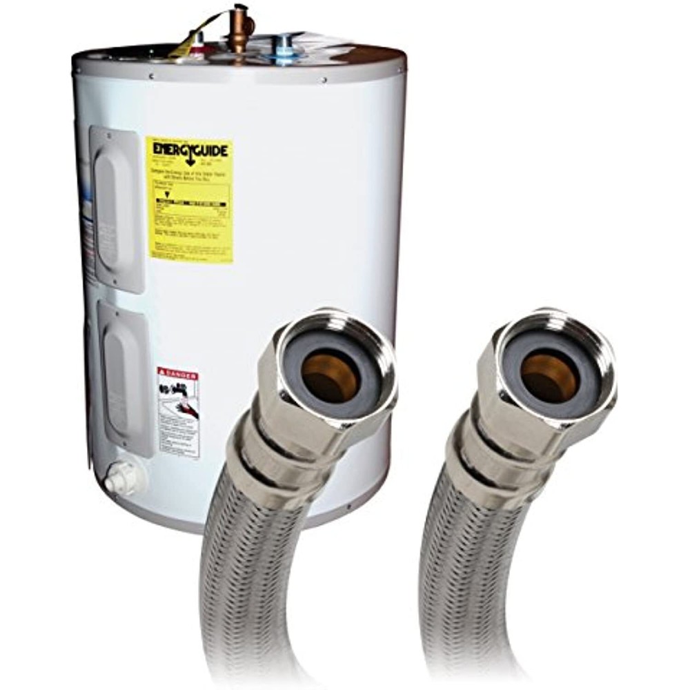 Fluidmaster GIDDS-481020 B1H24 Water Heater Connector, 3/4 in, Fip, 24 in L,