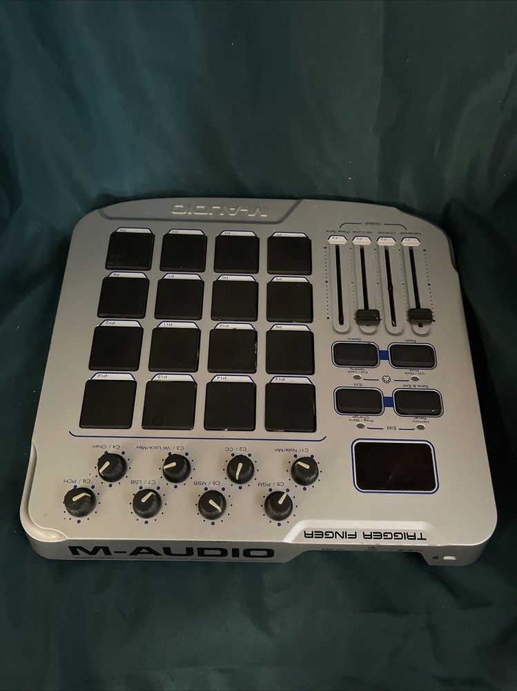 M-Audio Trigger Finger MIDI Controller with Pads -tested Working *Read - As Is*