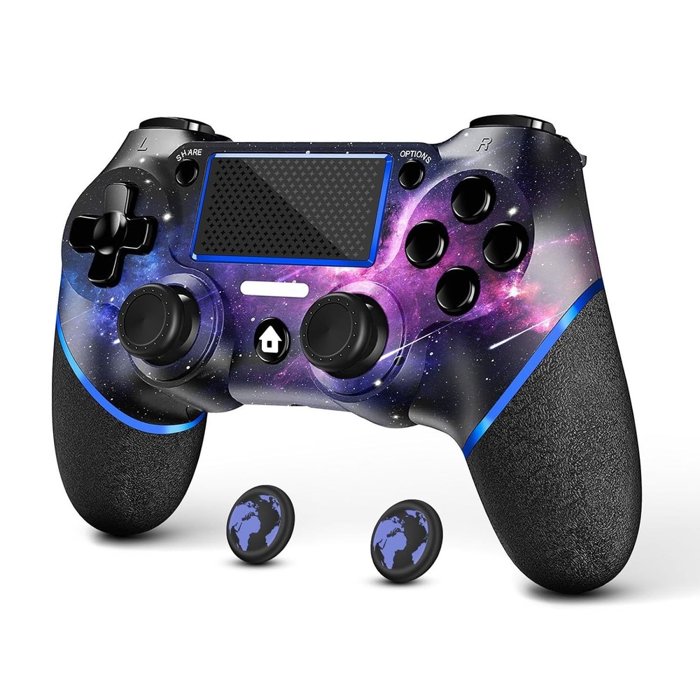 AceGamer Wireless Controller for PS4, Custom Design V2 Gamepad Galaxy