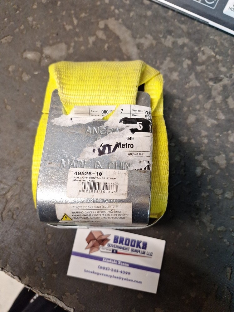 Ancra Roll Off Container Strap 49526-10