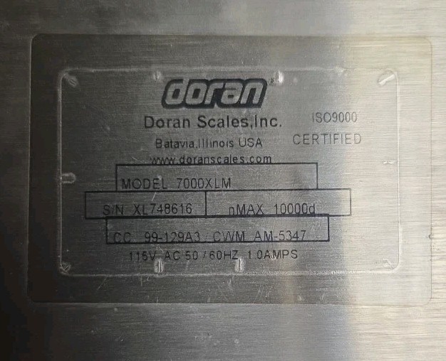Doran 7000XLM Scale Display Indicator – Error Code – For Parts / Not Working