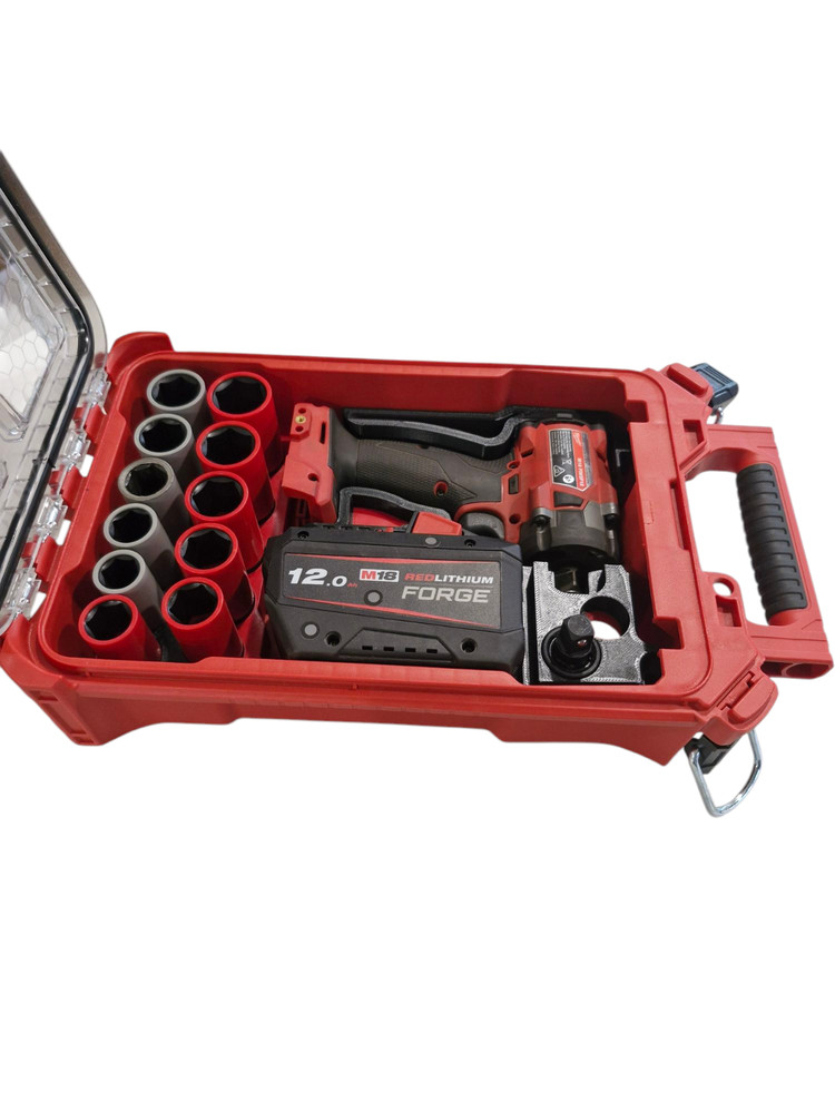 Milwaukee M18 Impact + Lug nut socket Packout Insert, Custom Tool organiser