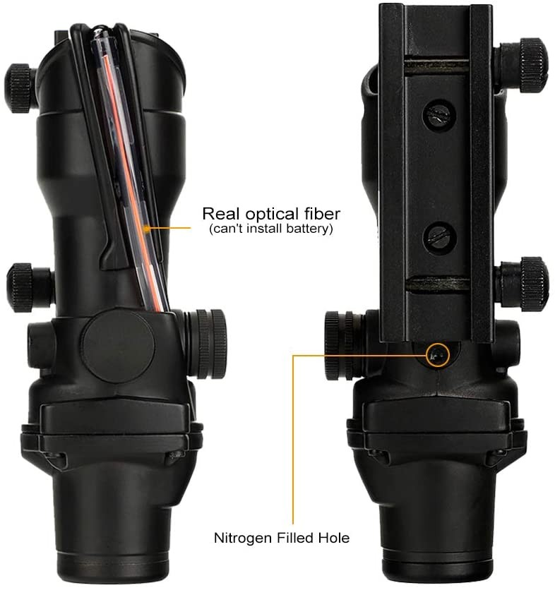 ANS 1x32 Tactical Red Dot Sight Scope with Red Fiber