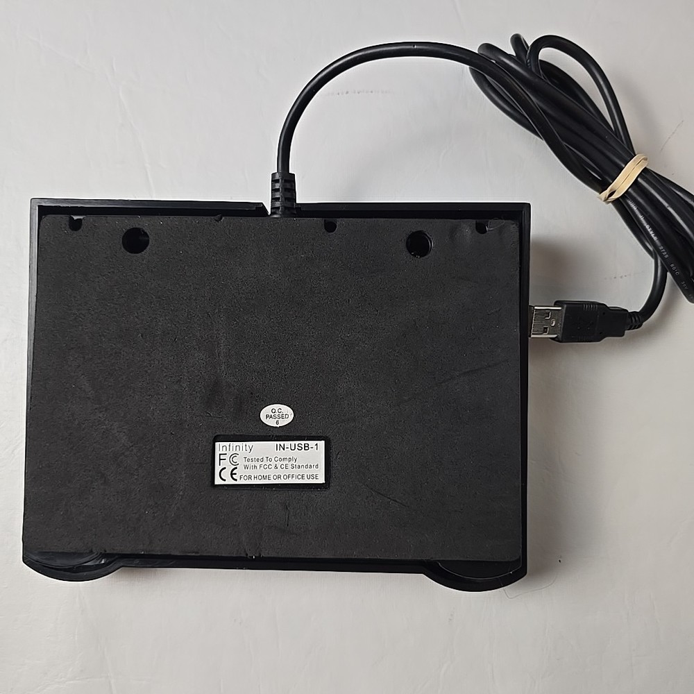 IN-DB9 INDB9 Foot Pedal for Computer 3 Button Programable Tested Working Well