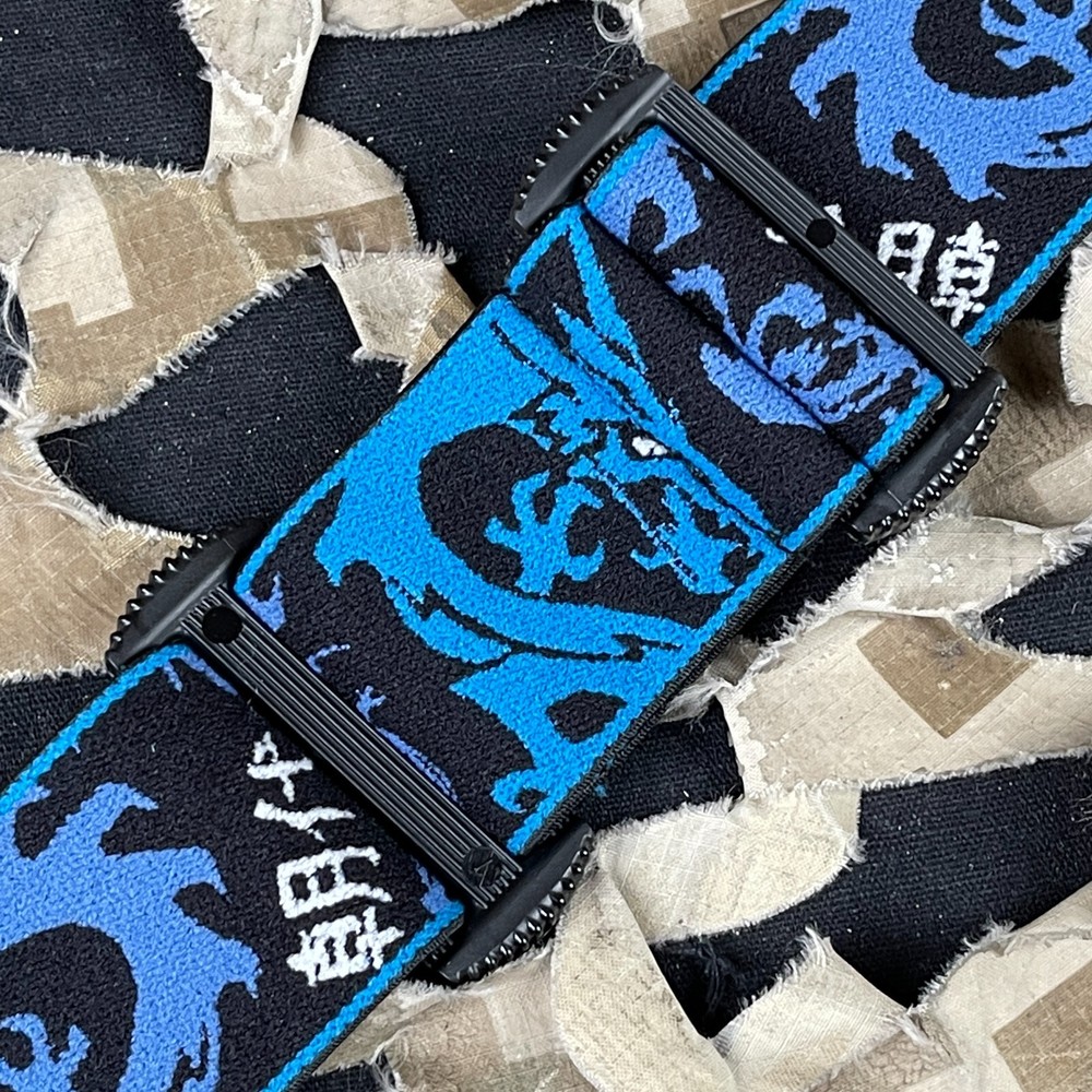 JT ProFlex X/ProFlex Authentic Woven Goggle Strap - Dynasty Aqua Blue