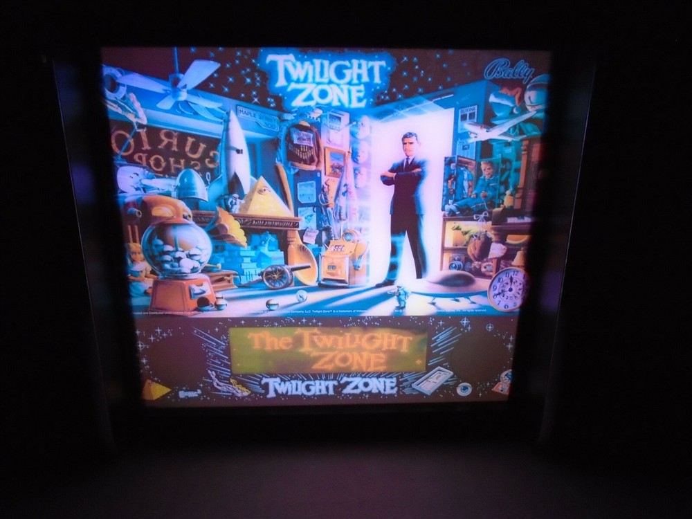 Bally Twilight Zone Pinball Head LED Display light box