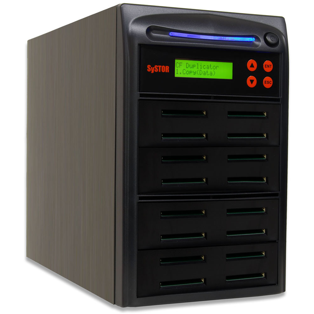 SySTOR 1-15 CF Card Duplicator - Compact Flash Copier - Memory Storage Sanitizer