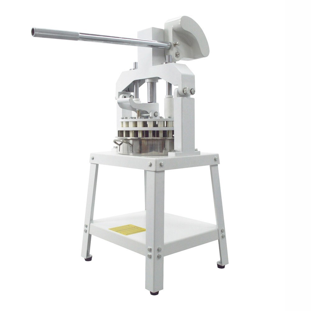 Commercial 40PC Pizza Dough Divider Cutter Machine Manual Press Bakery