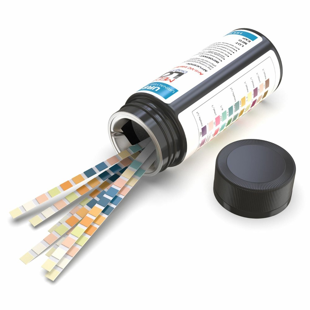 Urine Test Strips for Urinalysis 11 Parameters. 150 Cnt Urinalysis Test Strips