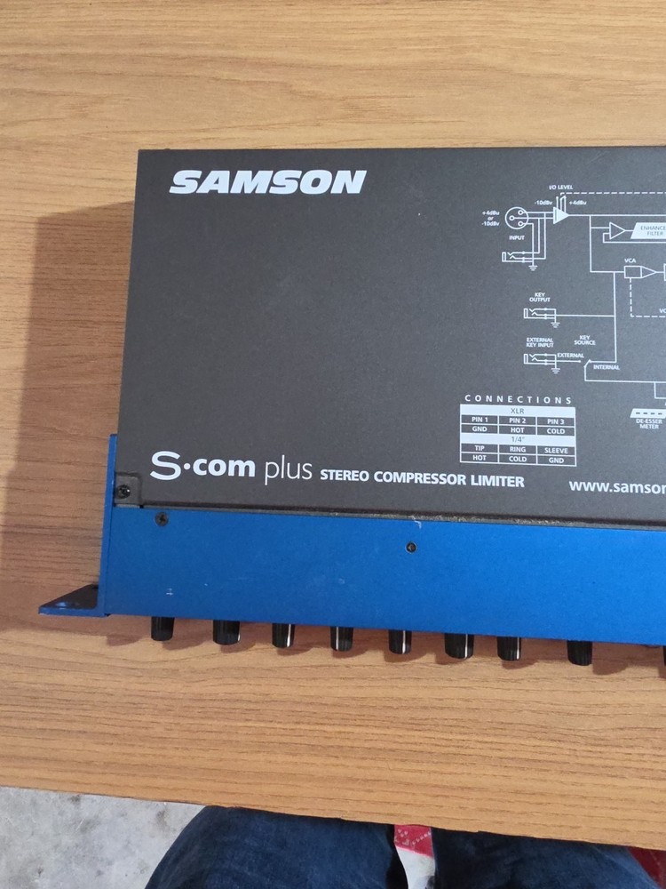 Samson S-Com Plus Stereo Compressor/Limiter 4-Channel Dynamics S Com, READ